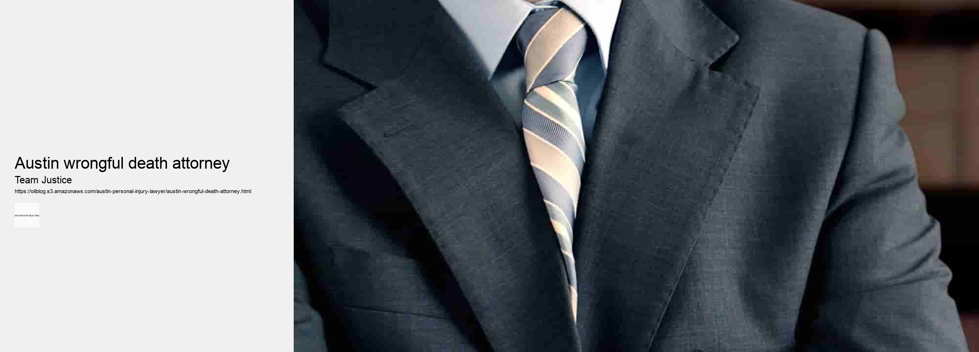 Austin wrongful death attorney Team Justice Austin wrongful death attorney